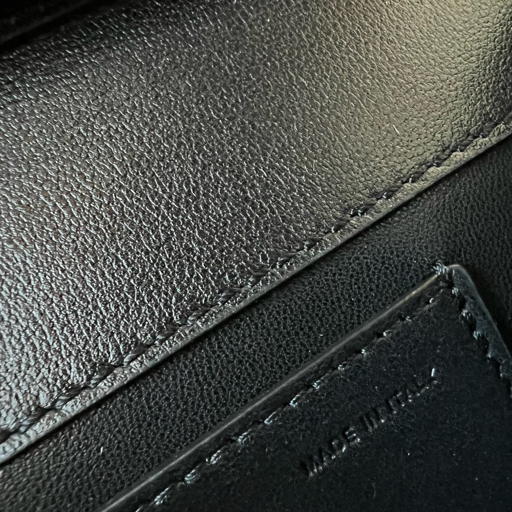 ❌❌SOLD! NWT Valentino Loco VLogo Long Black Leather Shoulder Bag - Picture 8 of 9
